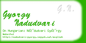 gyorgy nadudvari business card